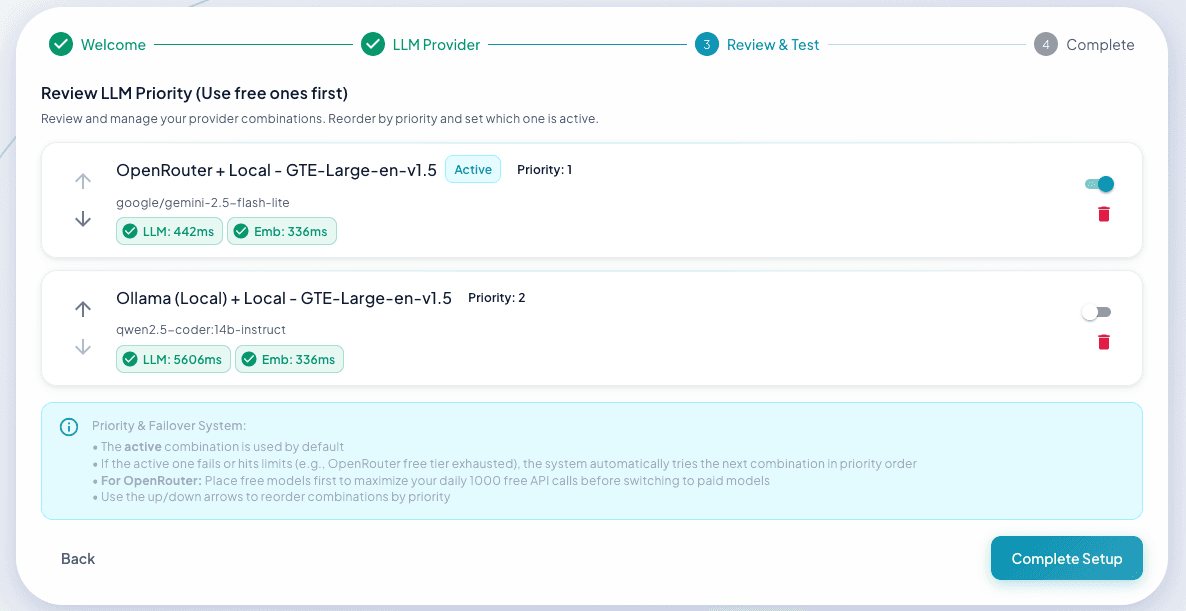 Set LLM Priority